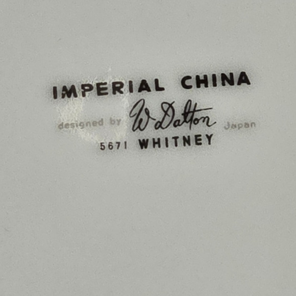 8 Imperial China by W. Dalton 5671 Whitney 7 1/2" Salad Dessert Plates - Picture 3 of 4